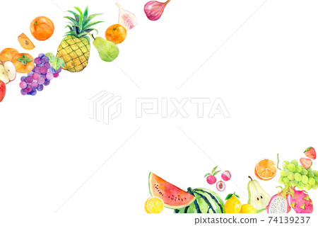 水彩插圖水果水果 74139237