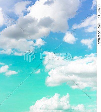 sky and clouds nature background, bright soft clouds in blue green sky sky and clouds nature background, bright soft clouds in blue green sky 74140263