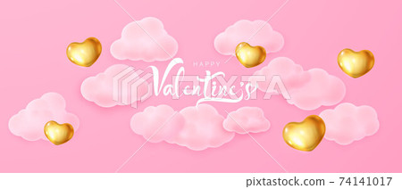 Happy valentines Day, background Celebration Vector illustration. 74141017