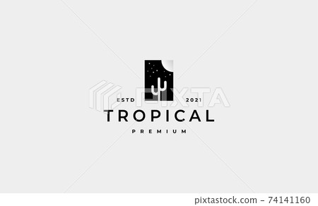 cactus minimal logo design vector 74141160