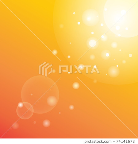 Sun rays with bokeh on orange sky background.... - Stock Illustration  [74141678] - PIXTA