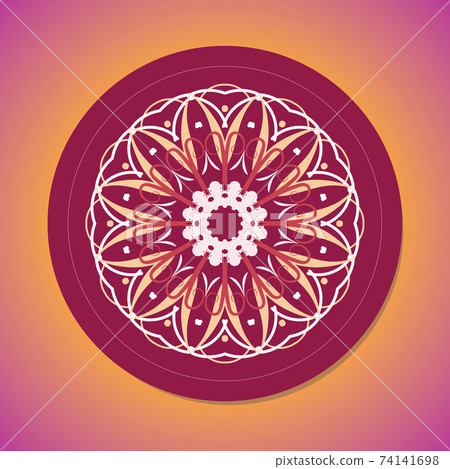 Jpeg illustration is a rich background with vintage decorative element. Abstract rounded line geometric shapes. Radial banner. Circular pattern Jpeg illustration is a rich background with vintage decorative element. Abstract rounded line geometric shapes. Radial banner. Circular pattern 74141698