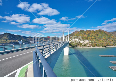 [Landscape from Echizen Hinase Ohashi] Hinase Town, Bizen City, Okayama Prefecture 74142613
