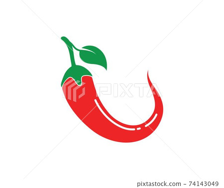 Chili logo icon vector illustration design Chili logo icon vector illustration design 74143049