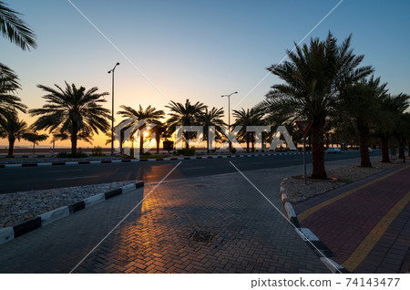 Marjan Island in emirate of Ras al Khaimah in the United Arab Emirates Marjan Island in emirate of Ras al Khaimah in the United Arab Emirates 74143477