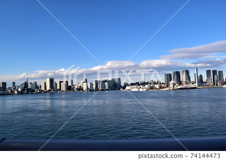 Sunrise pier cityscape Sunrise pier cityscape 74144473