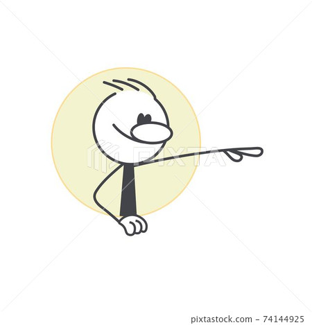 Stick man in a round hole Stick man in a round hole 74144925