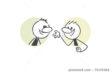 Two people talking. Two people talking. 74145068