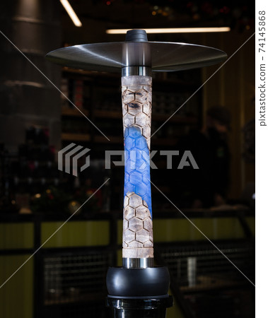 part of the hookah, modern design, on a background. part of the hookah, modern design, on a background. 74145868