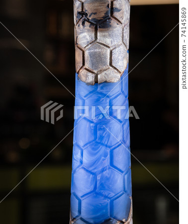 part of the hookah, modern design, on a background. part of the hookah, modern design, on a background. 74145869
