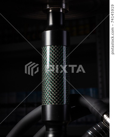 part of the hookah, modern design, on a background. part of the hookah, modern design, on a background. 74145919
