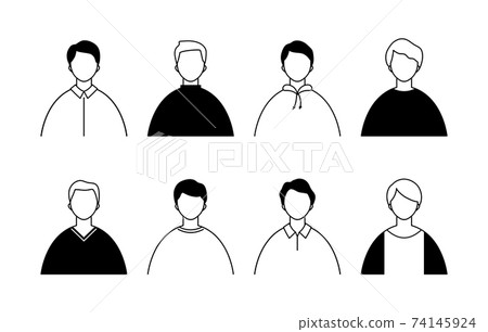 男性圖標集/簡單/變異/ 20s / 30s /男性/上身/變異 男性圖標集/簡單/變異/ 20s / 30s /男性/上身/變異 74145924
