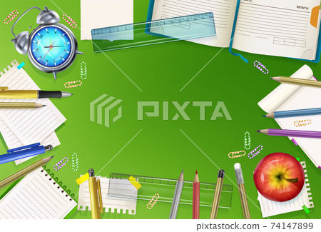 Back to school stationery vector illustration - Stock Illustration ...