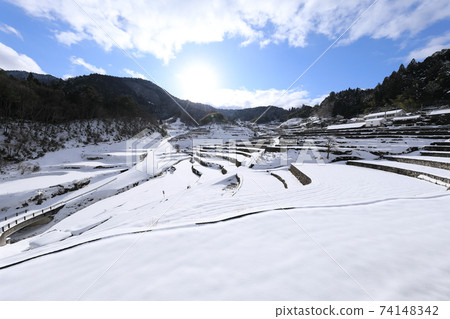 Ini Tanada Snowscape, Akiota Town, Hiroshima Prefecture Ini Tanada Snowscape, Akiota Town, Hiroshima Prefecture 74148342