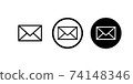 Envelope icon symbol simple design 74148346