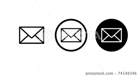 Envelope icon symbol simple design 74148346