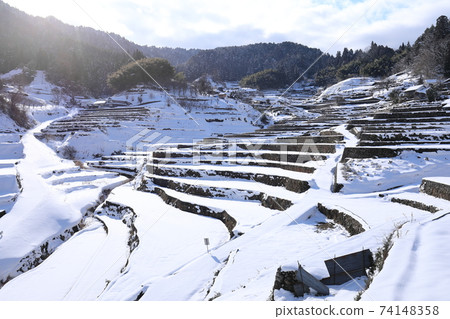 Ini Tanada Snowscape, Akiota Town, Hiroshima Prefecture Ini Tanada Snowscape, Akiota Town, Hiroshima Prefecture 74148358