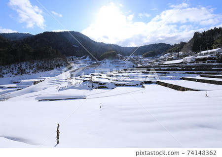 Ini Tanada Snowscape, Akiota Town, Hiroshima Prefecture Ini Tanada Snowscape, Akiota Town, Hiroshima Prefecture 74148362