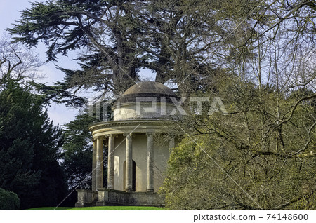 Temple of Ancient Virtue on Elysian Fields in Stowe, Buckinghamshire, United Kingdom on 74148600
