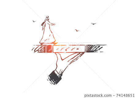 Support, coaching, leadership concept sketch. Hand drawn isolated vector Support, coaching, leadership concept sketch. Hand drawn isolated vector 74148651