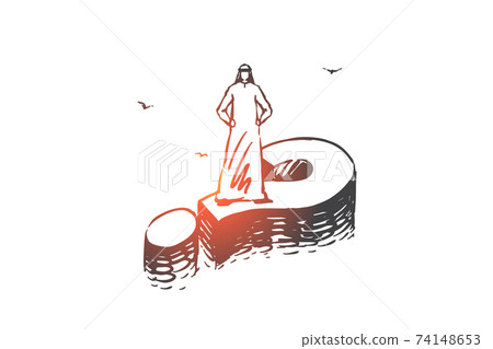Solution, problem decision concept sketch. Hand drawn isolated vector Solution, problem decision concept sketch. Hand drawn isolated vector 74148653
