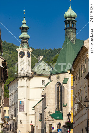 central square, Banska Stiavnica, Slovakia central square, Banska Stiavnica, Slovakia 74149120
