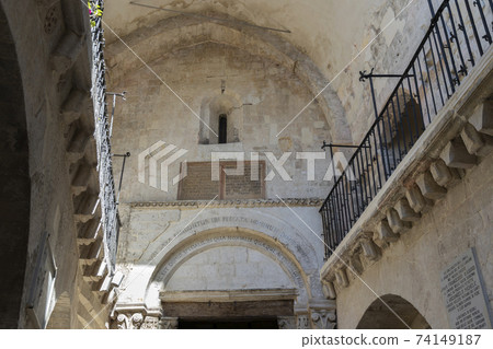 Sanctuary of San Michele Arcangelo, UNESCO site, Monte Santangelo, Puglia, Italy Sanctuary of San Michele Arcangelo, UNESCO site, Monte Santangelo, Puglia, Italy 74149187