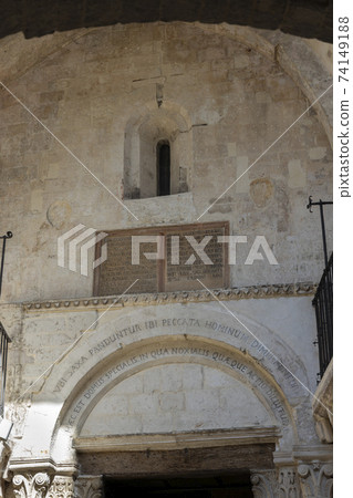 Sanctuary of San Michele Arcangelo, UNESCO site, Monte Santangelo, Puglia, Italy Sanctuary of San Michele Arcangelo, UNESCO site, Monte Santangelo, Puglia, Italy 74149188