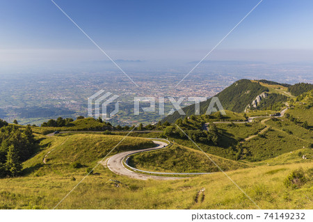 summer landscape near Monte Grappa, Northern Italy summer landscape near Monte Grappa, Northern Italy 74149232