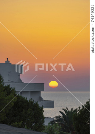 Sunset in Rodi Garganico, National park Gargano, Apulia, Italy 74149323