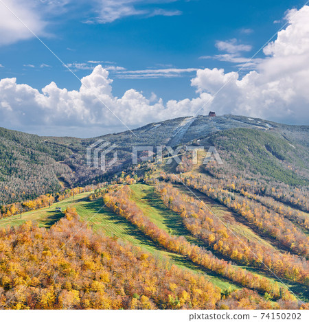 View from Artist's Bluff in autumn, New Hampshire View from Artist's Bluff in autumn, New Hampshire 74150202