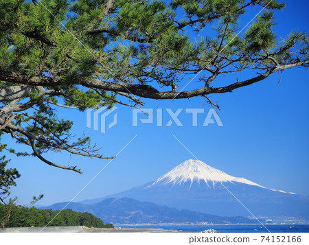 靜岡縣美穗市松原的風景冬季 靜岡縣美穗市松原的風景冬季 74152166