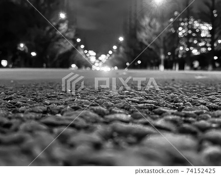 Night road asphalt Night road asphalt 74152425