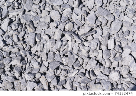 Crushed stone gravel texture 74152474