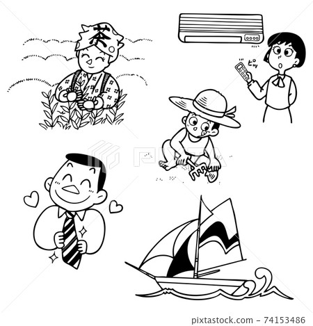 夏季插畫04 74153486
