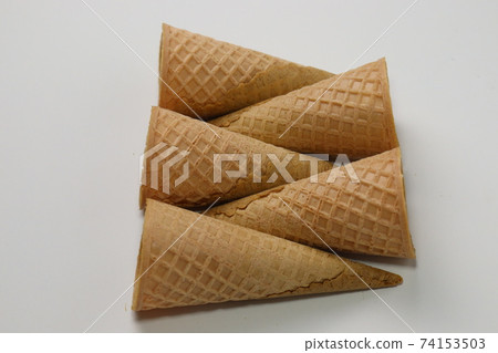 tasty ice cream cone stock on gray background tasty ice cream cone stock on gray background 74153503