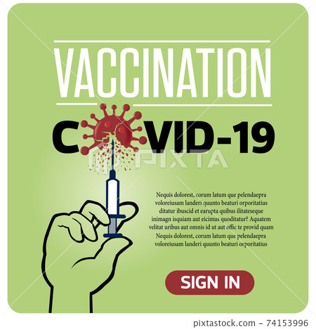 hand holding Syringe with vaccine, Time to Vaccinate, Vaccination Covid-19 concept hand holding Syringe with vaccine, Time to Vaccinate, Vaccination Covid-19 concept 74153996