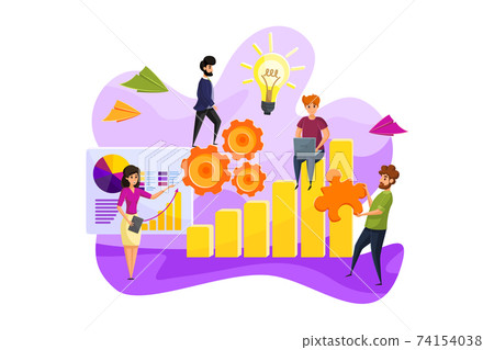 Business, leadeship, teamwork, coding, hr, technology, analysis concept 74154038