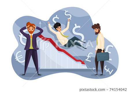 Business, bankruptcy, crisis, finance, depression, economy, mental stress concept 74154042