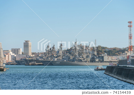 Maritime Self-Defense Force Yokosuka base full ship decoration Maritime Self-Defense Force Yokosuka base full ship decoration 74154439