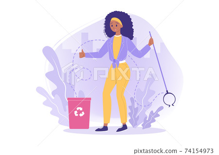 Recycling, volunteering, ecology, environment concept 74154973