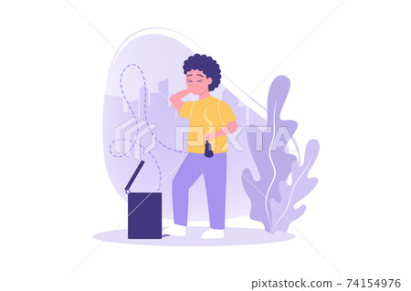 Volunteering, care, environment concept 74154976