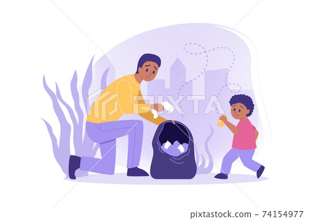 Ecology, volunteering, environment care concept 74154977