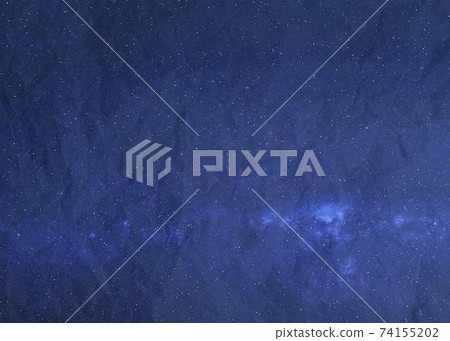 Starry night sky background with crumpled paper texture Starry night sky background with crumpled paper texture 74155202