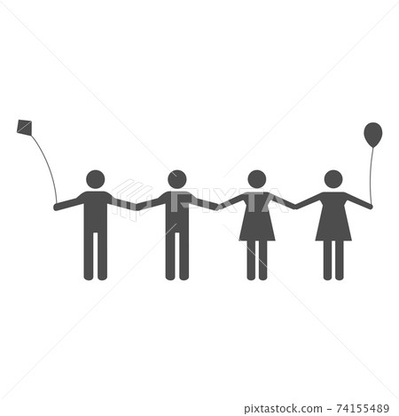 People Icon Man Woman Icon Vector Stock Illustration