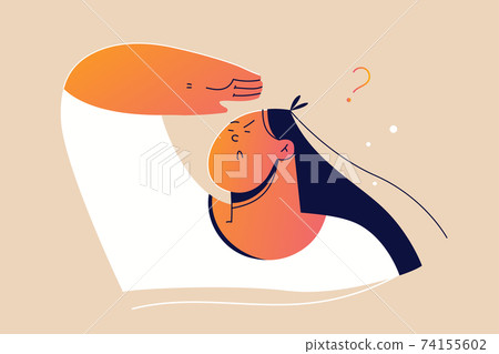 Emotion, face, expreion, curiosity, motivation, goal, question concept Emotion, face, expreion, curiosity, motivation, goal, question concept 74155602