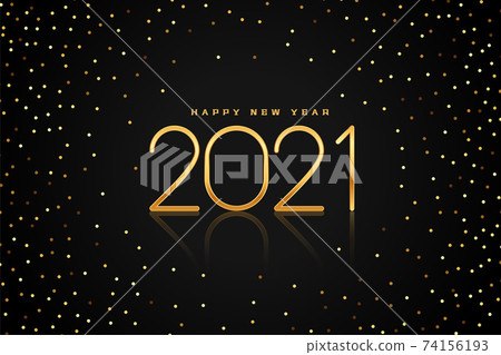 golden and black new year 2021 background with... - Stock Illustration ...