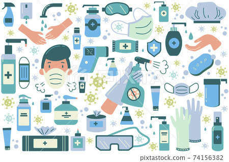 Hygiene doodle set Hygiene doodle set 74156382