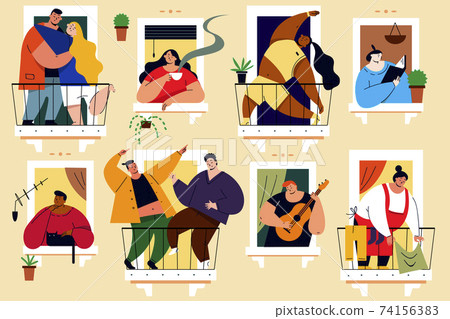 Coronavirus, social isolation, quarantine concept Coronavirus, social isolation, quarantine concept 74156383