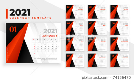 abstract red black 2021 new year calendar design abstract red black 2021 new year calendar design 74156470